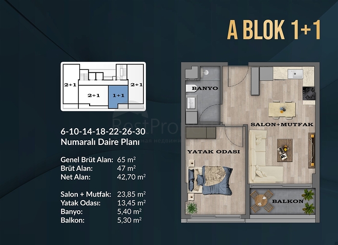 Инвестиционный проект в районе Алтынташ - Анталия