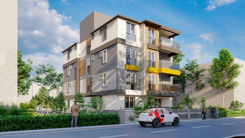 Квартира планировки 2+1 в районе Кепез - Анталия 