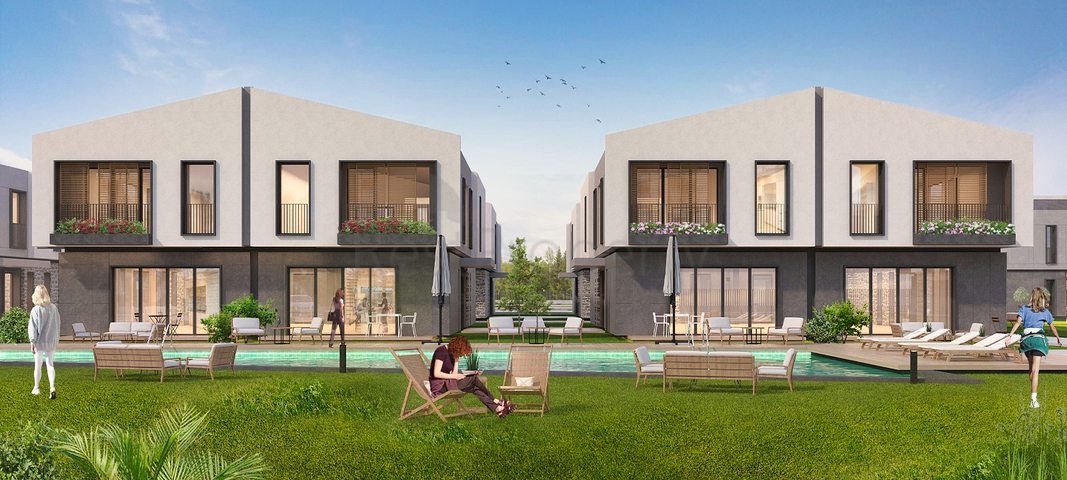 Виллы планировки 5+1  в комплексе,в районе Дошемеалты - Анталия