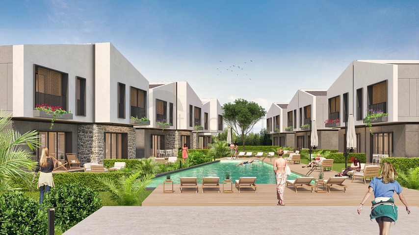 Виллы планировки 5+1  в комплексе,в районе Дошемеалты - Анталия