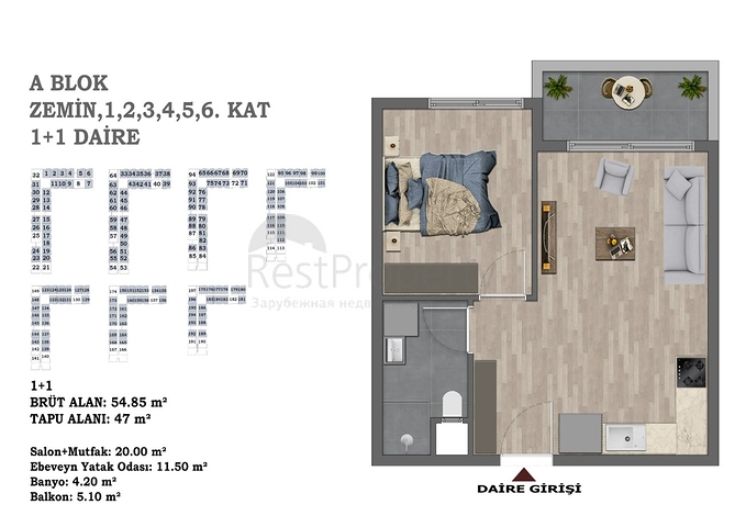 Инвестиционный проект в районе Серик - Анталия