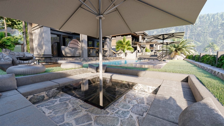 Виллы планировки 3+1 в районе Кепез - Анталия