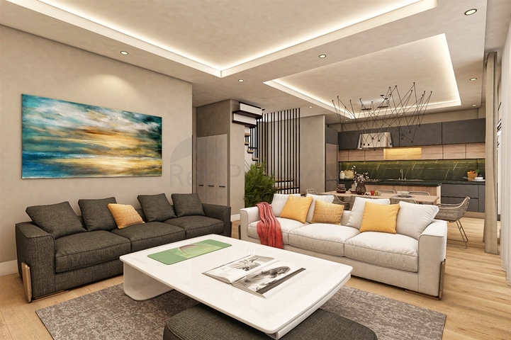 Виллы планировки 3+1 в районе Кепез - Анталия