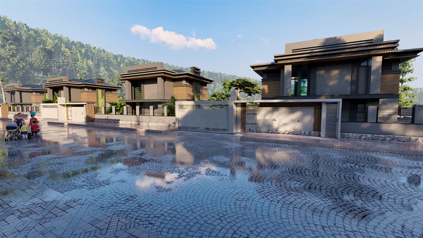 Виллы планировки 3+1 в районе Кепез - Анталия