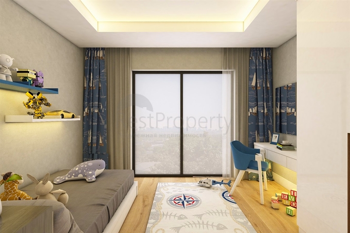 Виллы планировки 3+1 в районе Кепез - Анталия