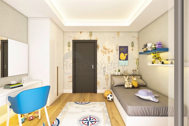 Виллы планировки 3+1 в районе Кепез - Анталия