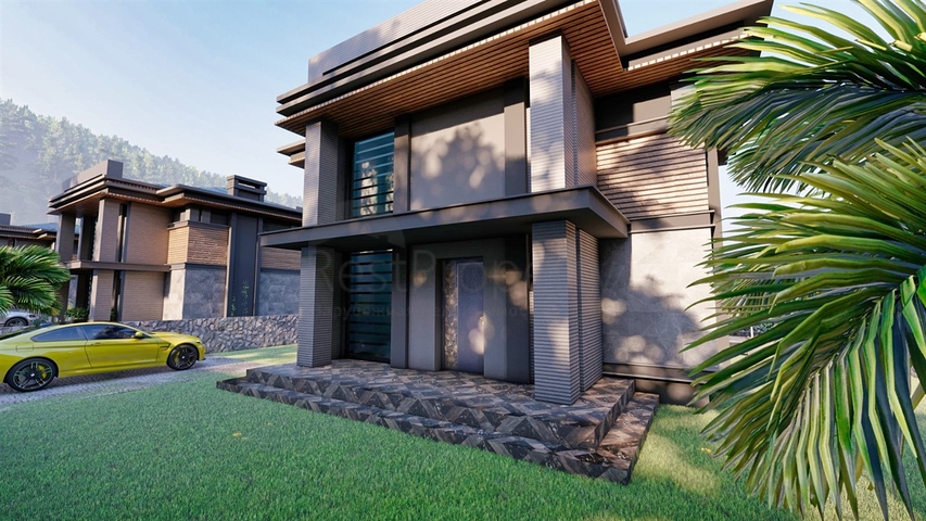 Виллы планировки 3+1 в районе Кепез - Анталия