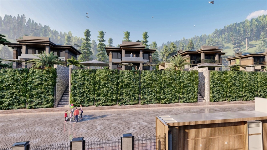 Виллы планировки 3+1 в районе Кепез - Анталия