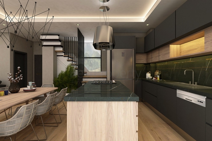 Виллы планировки 3+1 в районе Кепез - Анталия