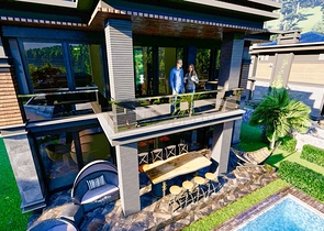 Виллы планировки 3+1 в районе Кепез - Анталия