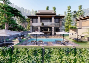 Виллы планировки 3+1 в районе Кепез - Анталия