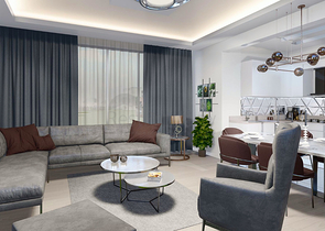 Квартира планировки 4+1 в районе Белек - Анталия 