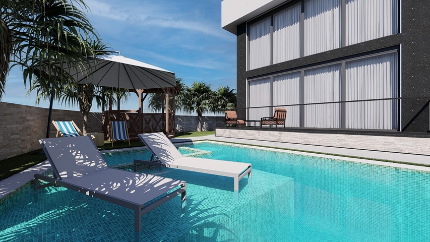 Виллы планировки 4+1 в районе Кемер - Анталия