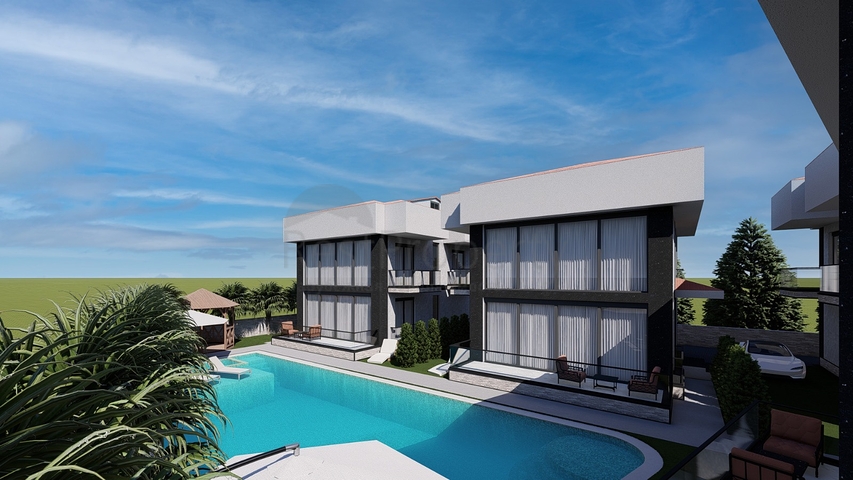 Виллы планировки 4+1 в районе Кемер - Анталия