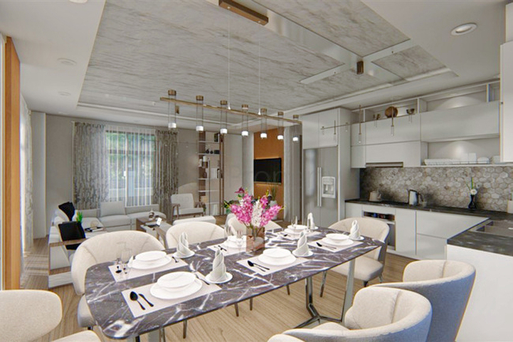 Вилла планировки 4+1 в районе Белек - Анталия