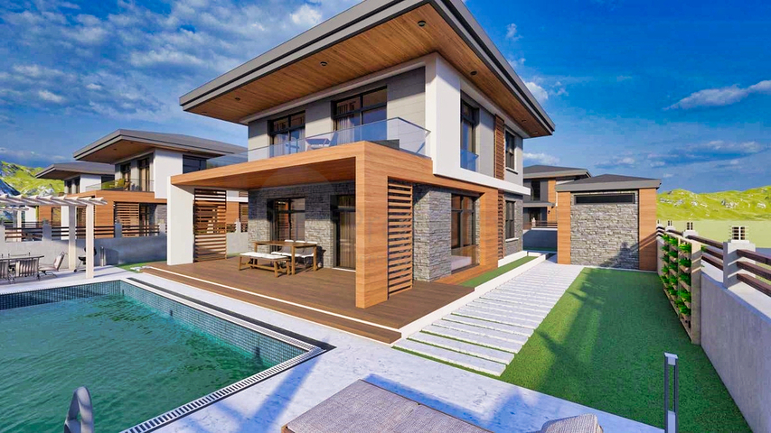 Вилла планировки 4+1 в районе Белек - Анталия