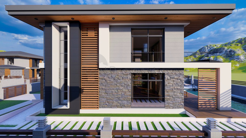 Вилла планировки 4+1 в районе Белек - Анталия