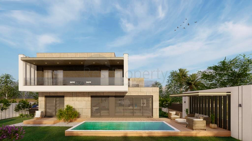 Вилла планировки 4+1 в районе Белек площадью 220 м2 - Анталия 