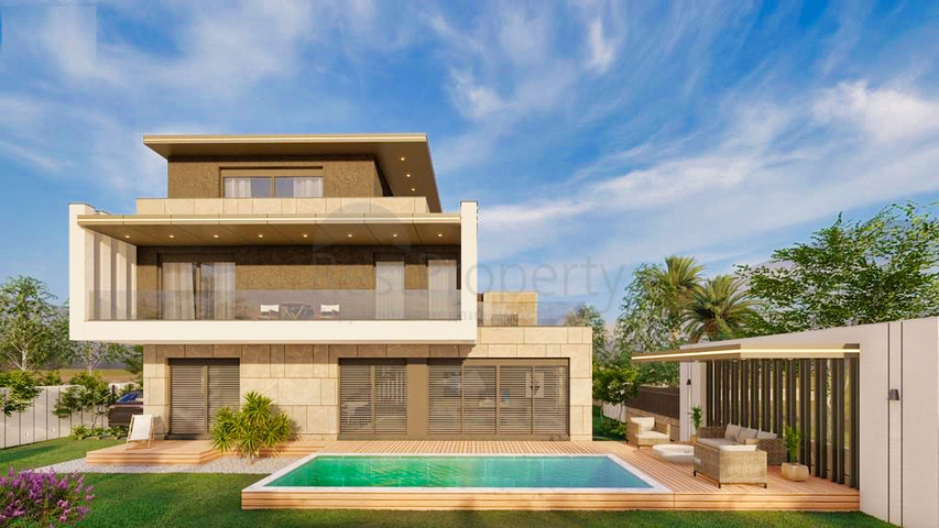 Вилла планировки 4+1 в районе Белек площадью 220 м2 - Анталия 