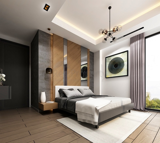 Вилла планировки 5+2 в микрорайоне Моллаюсуф - Анталия