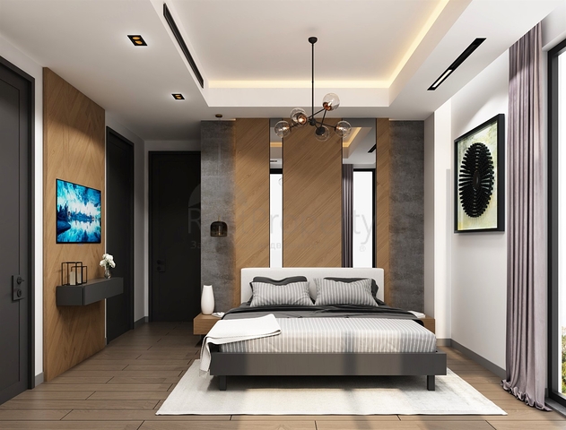 Вилла планировки 5+2 в микрорайоне Моллаюсуф - Анталия