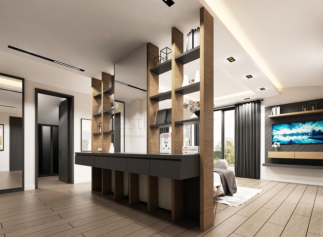 Вилла планировки 5+2 в микрорайоне Моллаюсуф - Анталия