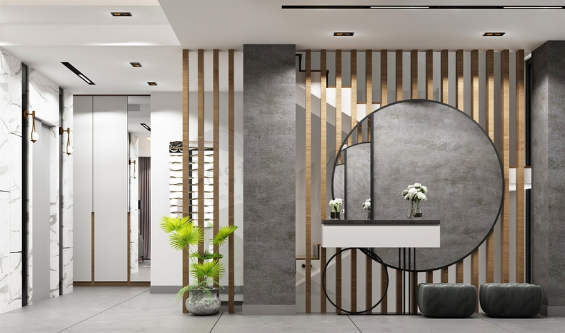 Вилла планировки 5+2 в микрорайоне Моллаюсуф - Анталия