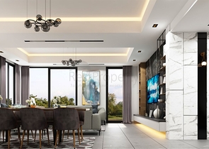 Вилла планировки 5+2 в микрорайоне Моллаюсуф - Анталия