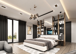 Вилла планировки 5+2 в микрорайоне Моллаюсуф - Анталия