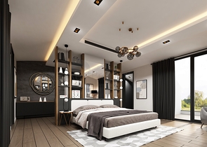 Вилла планировки 5+2 в микрорайоне Моллаюсуф - Анталия