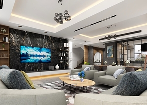 Вилла планировки 5+2 в микрорайоне Моллаюсуф - Анталия