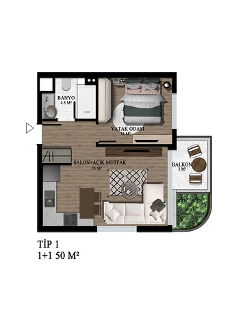 Инвестиционный проект в районе Алтынташ - Анталия 