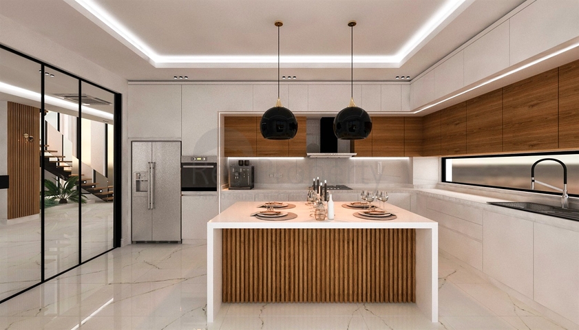 Вилла планировки 4+1 в районе Дошемеалты - Анталия 