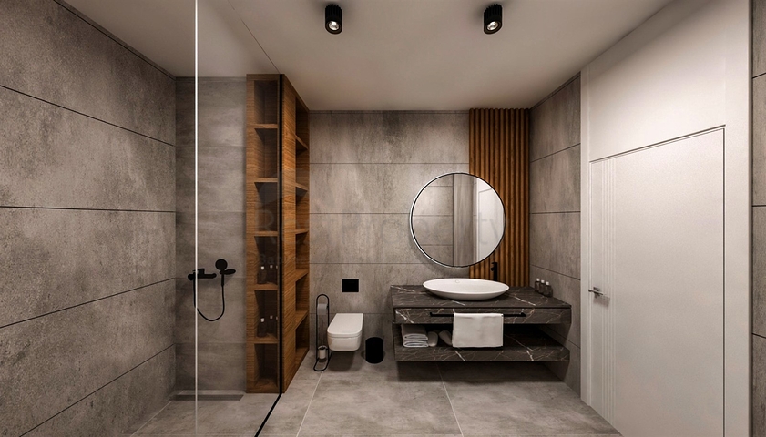 Вилла планировки 4+1 в районе Дошемеалты - Анталия 