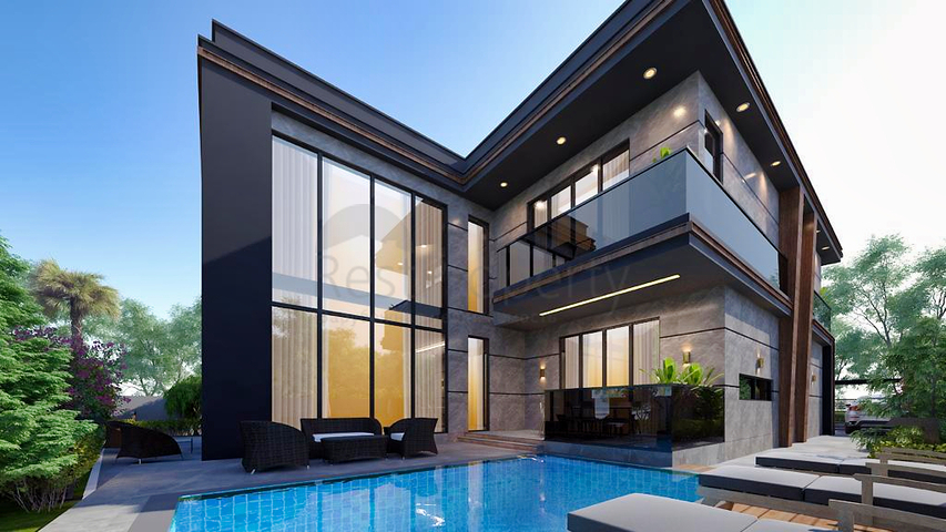 Вилла планировки 4+1 в районе Дошемеалты - Анталия 