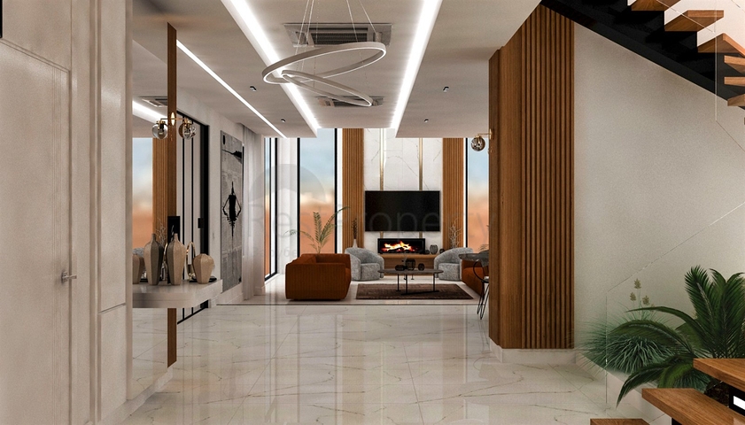 Вилла планировки 4+1 в районе Дошемеалты - Анталия 