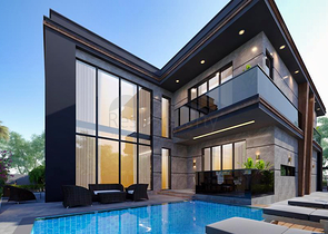 Вилла планировки 4+1 в районе Дошемеалты - Анталия 