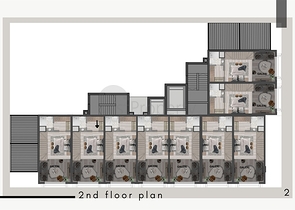 Квартиры планировки 1+1 в районе Кепез - Анталия 