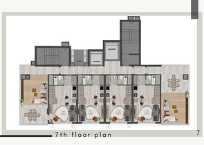 Квартиры планировки 1+1 в районе Кепез - Анталия 