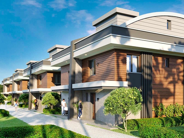 Вилла планировки 5+1 в микрорайоне Моллаюсуф - Анталия