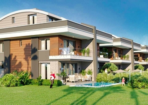 Вилла планировки 5+1 в микрорайоне Моллаюсуф - Анталия