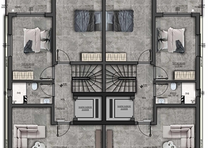 Вилла планировки 5+1 в микрорайоне Моллаюсуф - Анталия