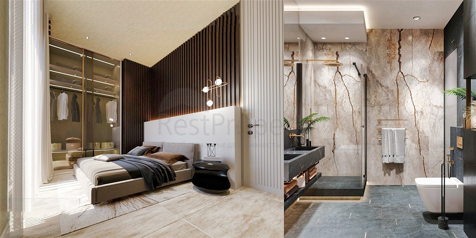 Квартира планировки 4+1 в районе Алтынташ - Анталия 