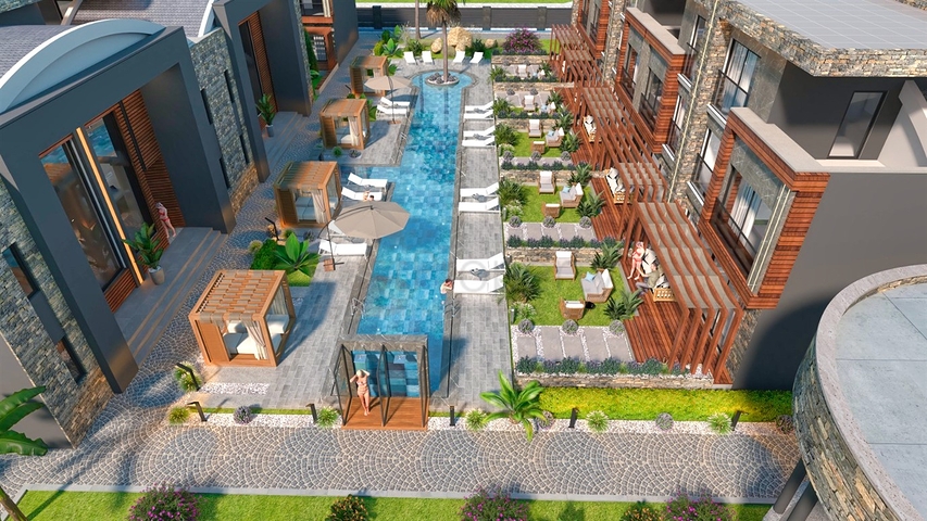 Квартира планировки 4+1 в районе Алтынташ - Анталия 