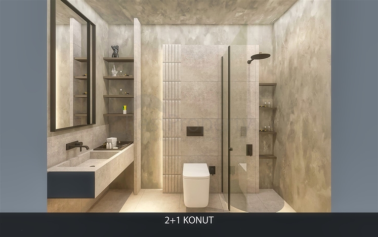 Квартира планировки 2+1 в районе Алтынташ - Анталия  