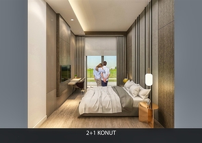 Квартира планировки 2+1 в районе Алтынташ - Анталия  