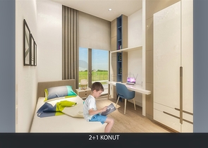 Квартира планировки 2+1 в районе Алтынташ - Анталия  