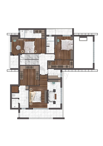 Виллы планировки 4+1 в районе Дошемеалты - Анталия 