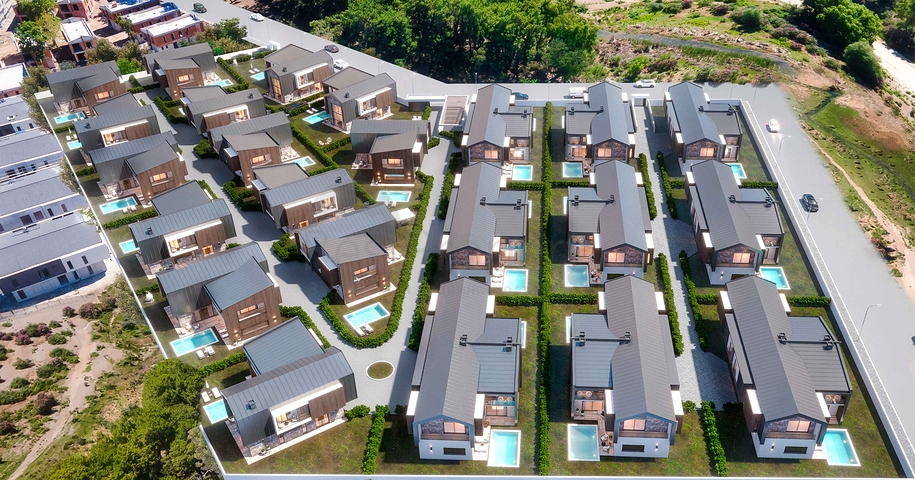 Виллы планировки 4+1 в районе Дошемеалты - Анталия 