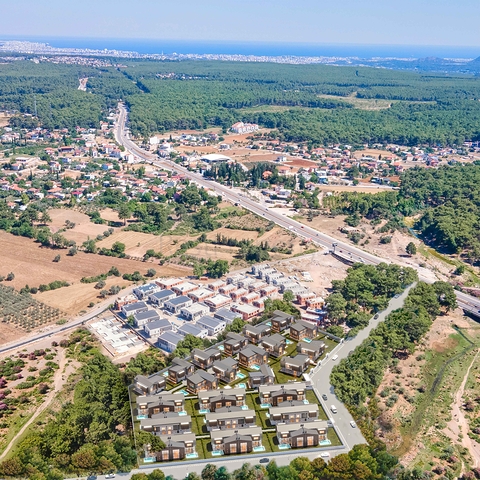 Виллы планировки 4+1 в районе Дошемеалты - Анталия 